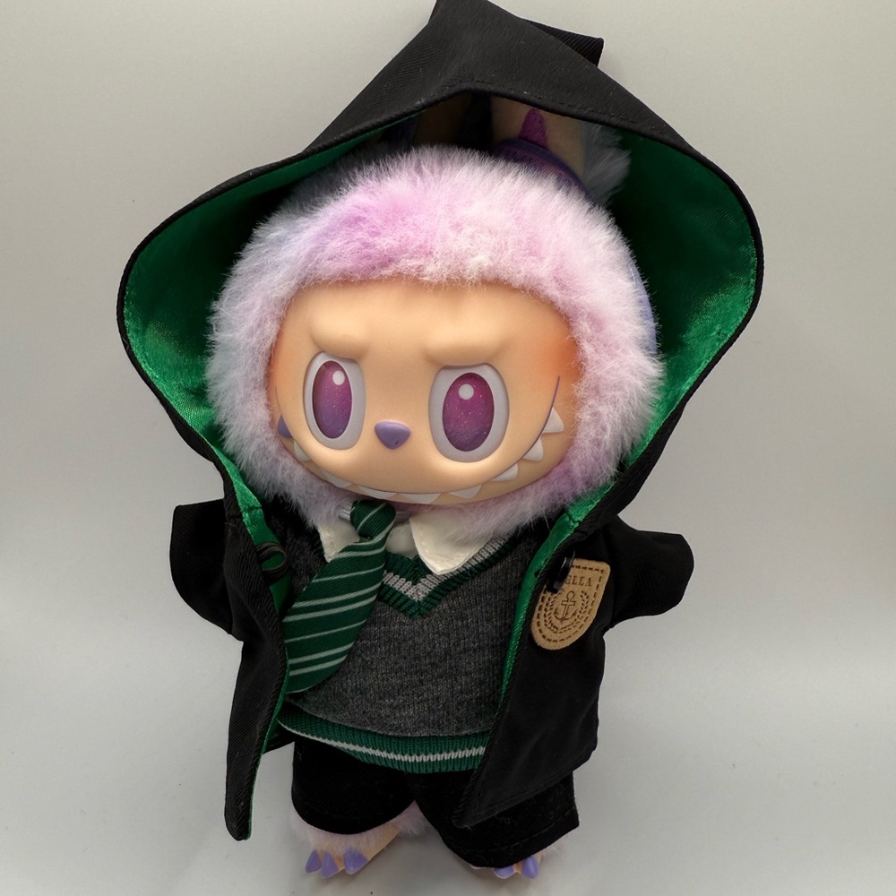 Harry Potter Slytherin clothes for Labubu (Doll not included)